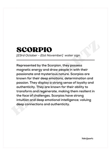 Scorpio Halo Quartz
